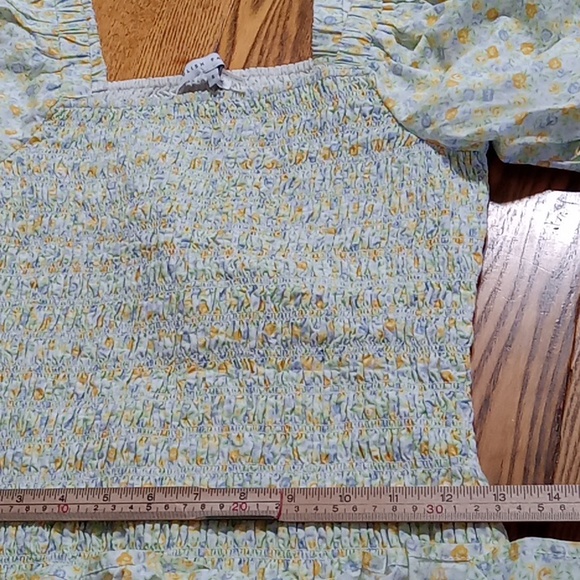 ENGLISH FACTORY ANTHROPOLOGIE Womens Dress Used Preowned SMALL PUFF SLEEVE yy - Picture 8 of 12